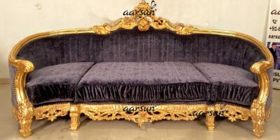 Italian Sofa Set With Gold Leafing YT-682