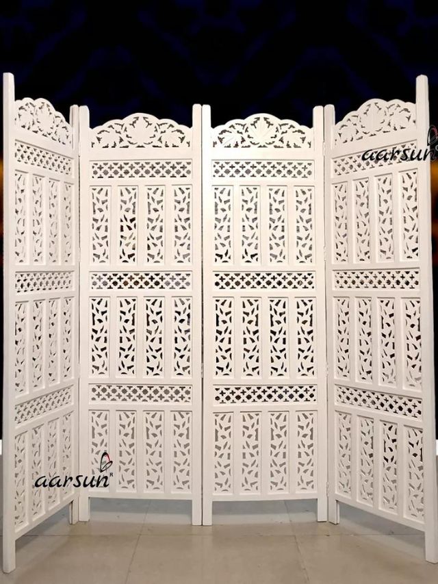 10 Amazing Room Dividers Panel in Teak Wood