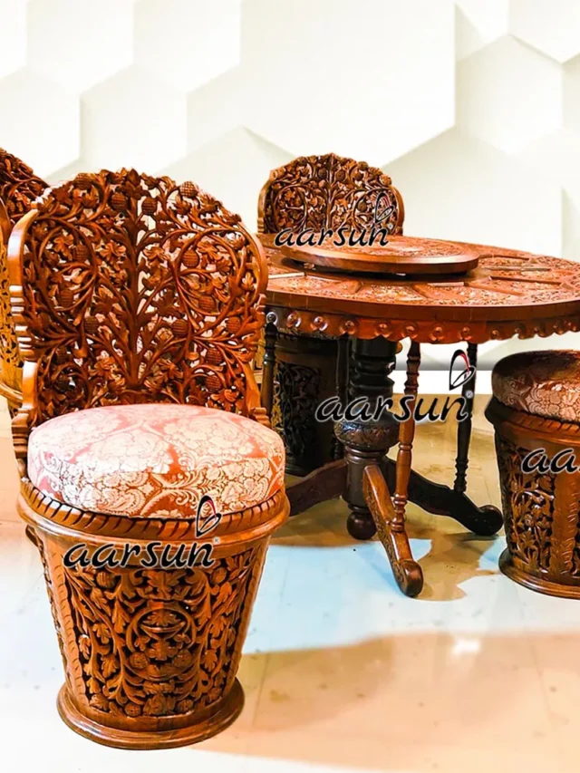 AarsunHand-Carved-4-Seater-Round-Dining-Set-UH-YT-331-1-jpg