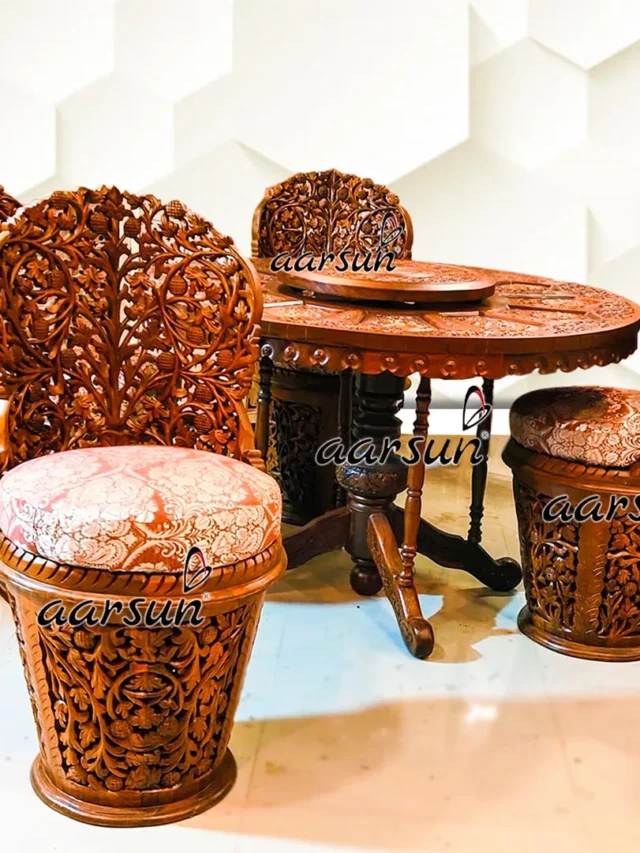 AarsunHand-Carved-4-Seater-Round-Dining-Set-UH-YT-331-1-jpg
