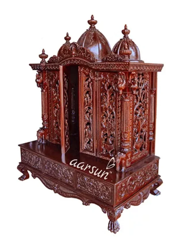 Designer-Wooden-Temple-in-Teak-UH-MNDR-0101-jpg