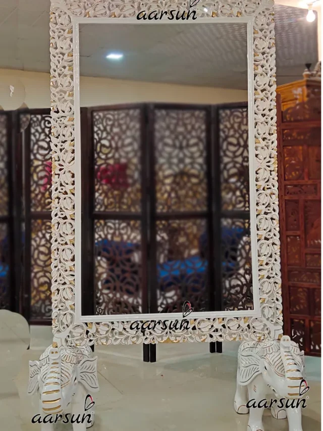 Royal-White-Gold-Dresser-with-Unique-Mirror-Frame-UH-YT-437EL-jpg