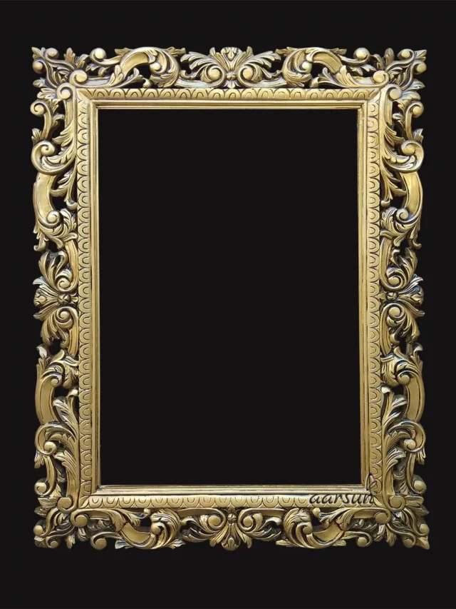 Wooden-Mirror-Frame-–-Gold-Polish-UH-FRM-0012-jpg (1)