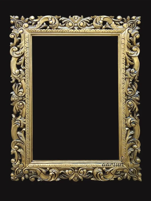 Wooden-Mirror-Frame-–-Gold-Polish-UH-FRM-0012-jpg (1)