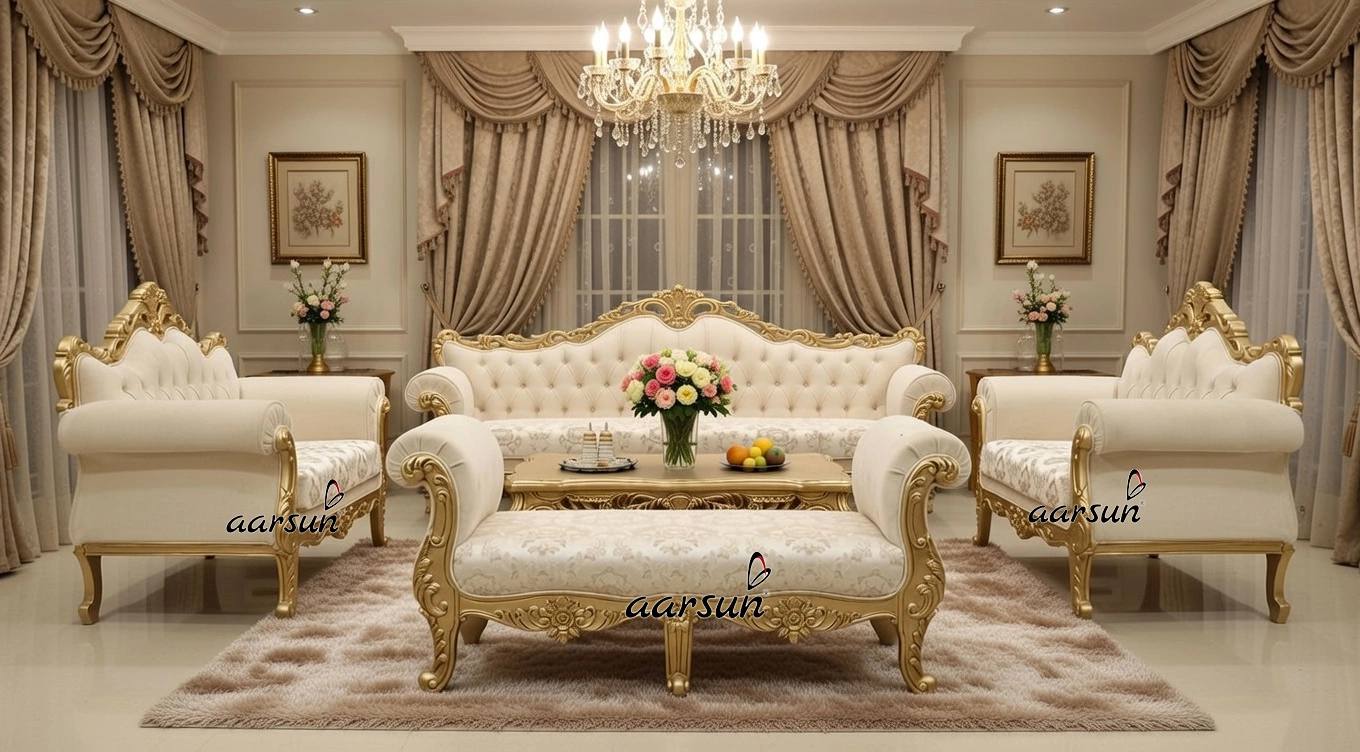 Royal theme sofa set design, amazing sofa set decor, beautiful sofa design furniture online, sofa set market, designer sofa set, royal and luxury sofa set