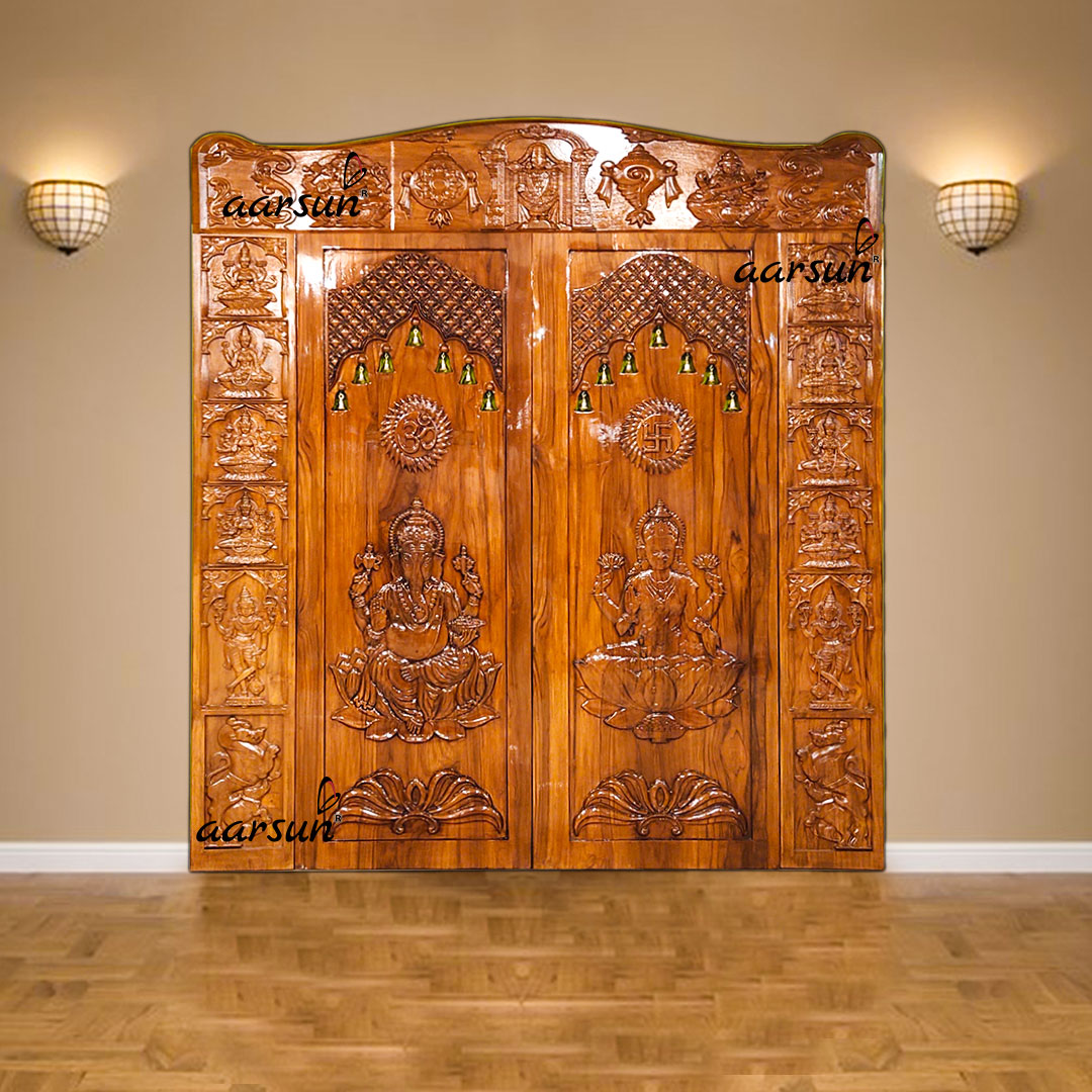 Custom-Made-Teak-Wood-Doors-3D-Carving