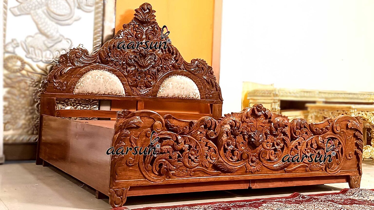 Bed Design In Sheesham Wood YT 737 Aarsun