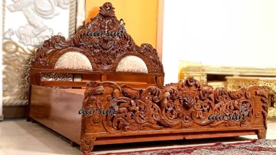 Bed Design in Sheesham Wood YT-737 - Aarsun