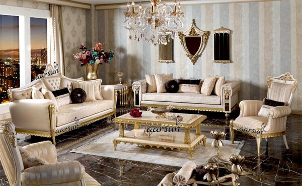 Classic Living Room Sofa Set LUXSF-009 - Aarsun