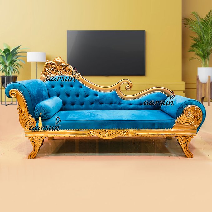 Royal Gold Fainting Couch