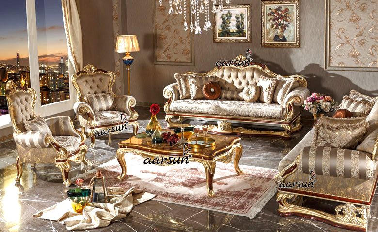 Royal Sofa Set Design LUXSF-006 - Aarsun