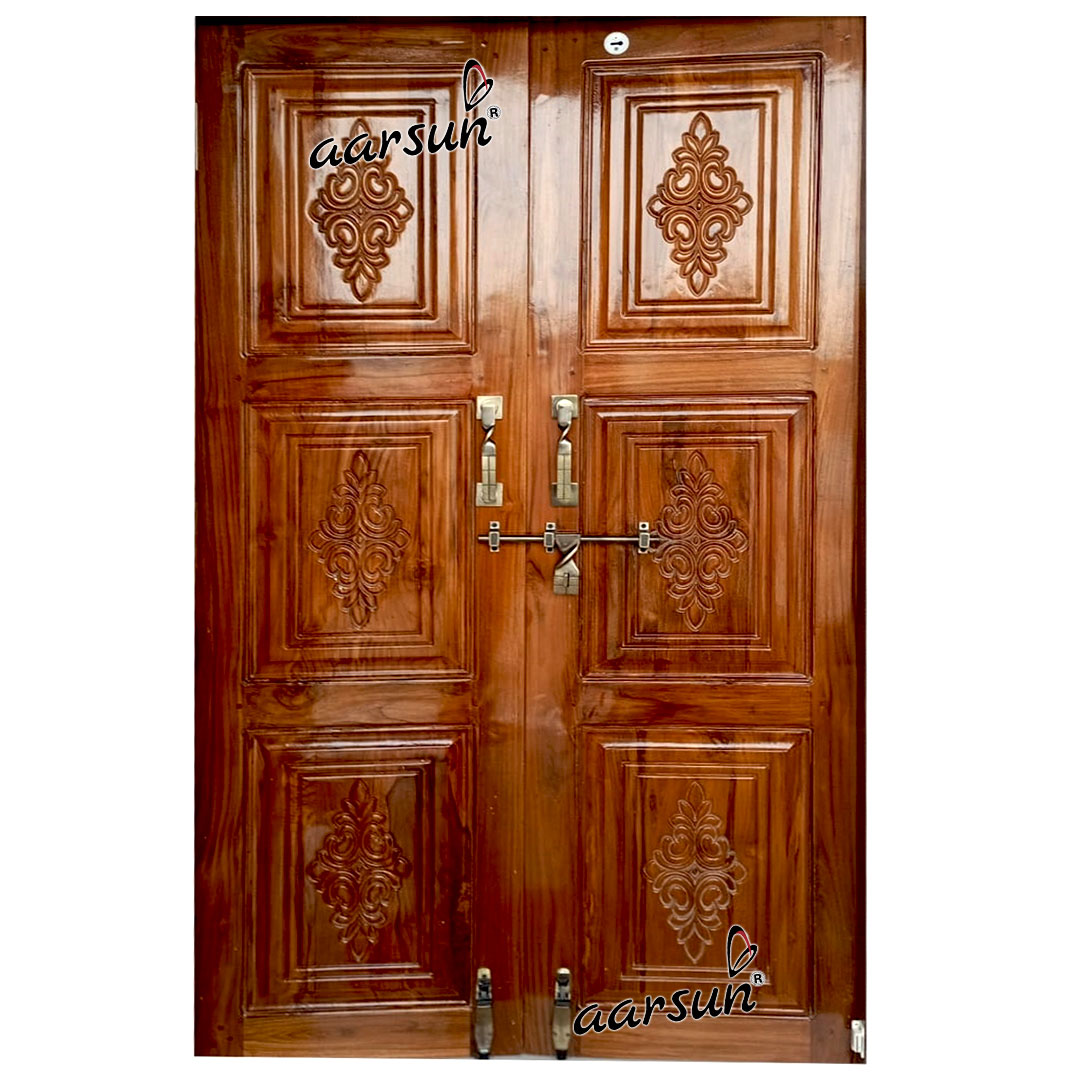 Decorative Brown Double Door -168 - Aarsun