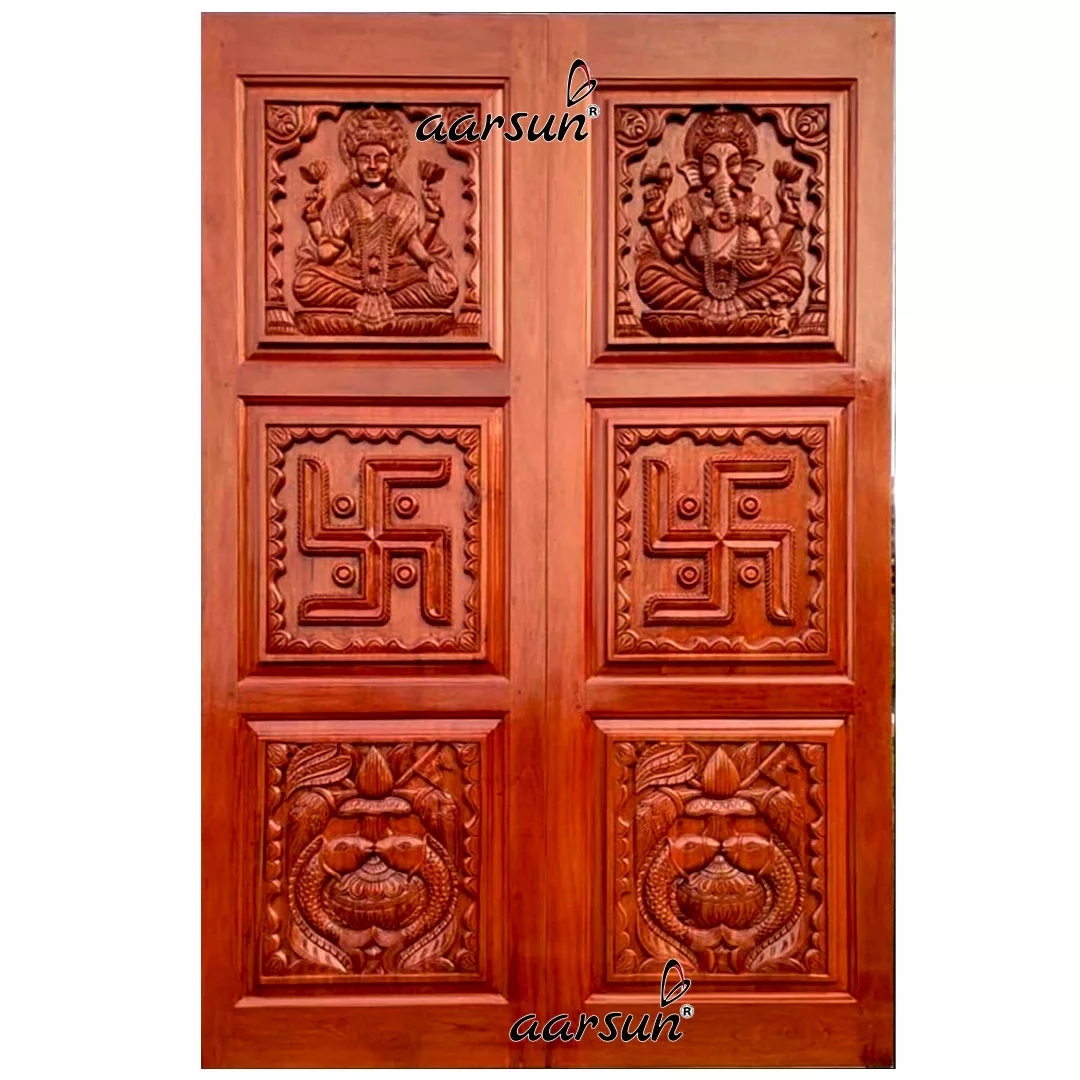Divine Pooja Room Double Door -167