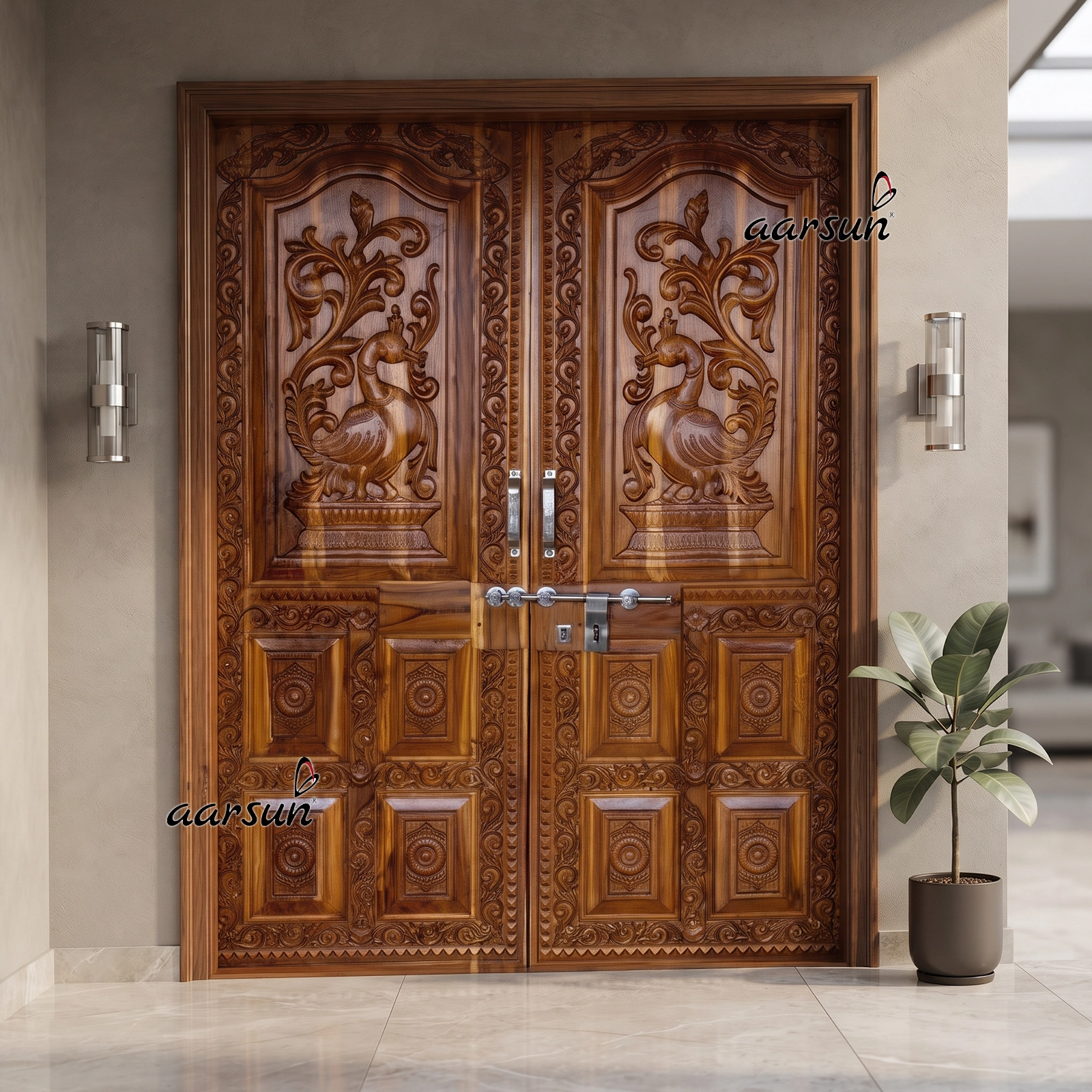 Image for Interior Wood Double Door