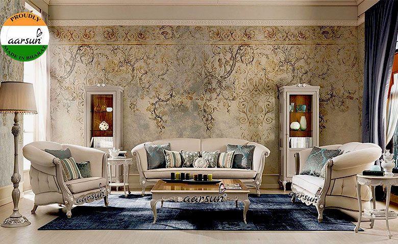 Living Room Classic Sofa Set LUXSF-0013 - Aarsun