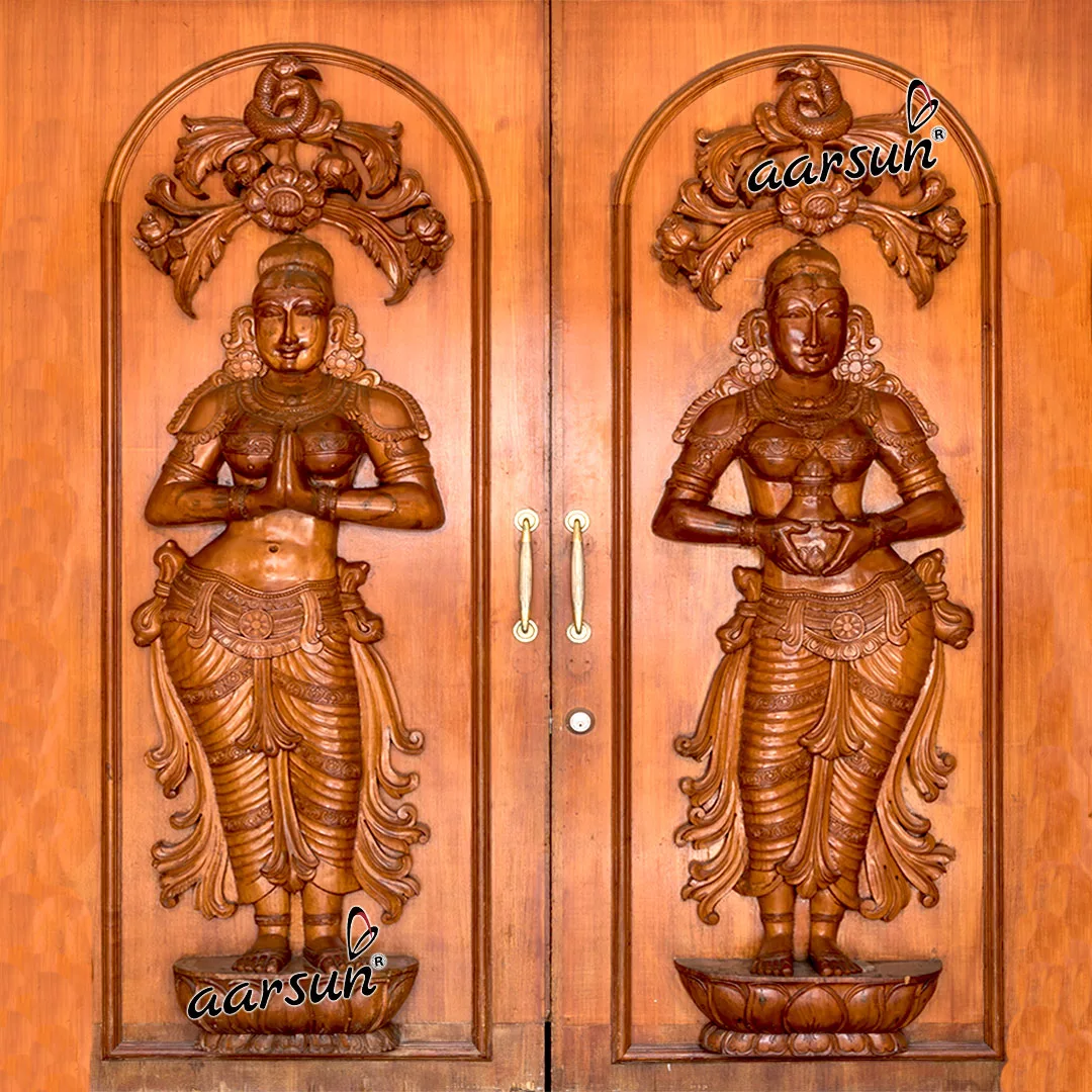 Main Entrance Double Door Design DOOR-143