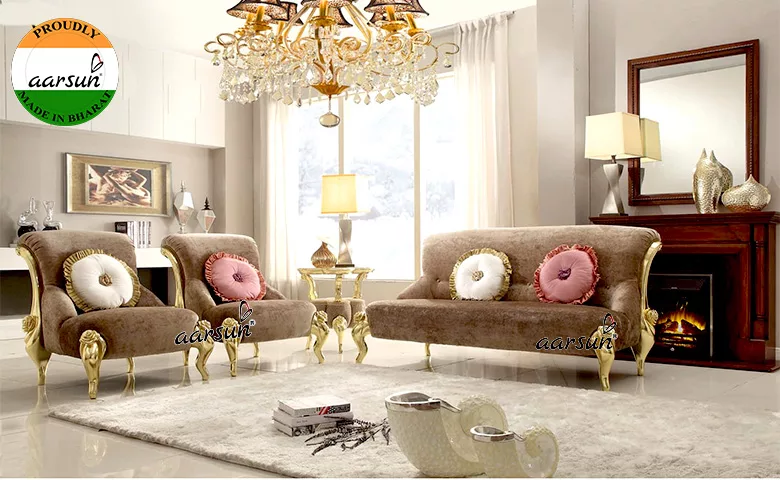 Isithombe se-Modern Luxury Sofa Set-A