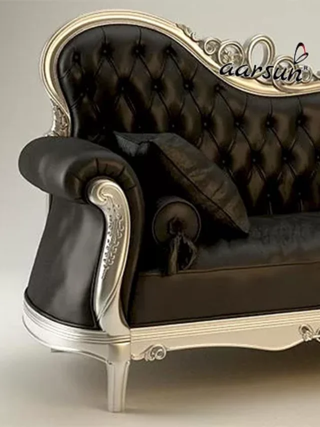 Silver Antique Chaise Lounge