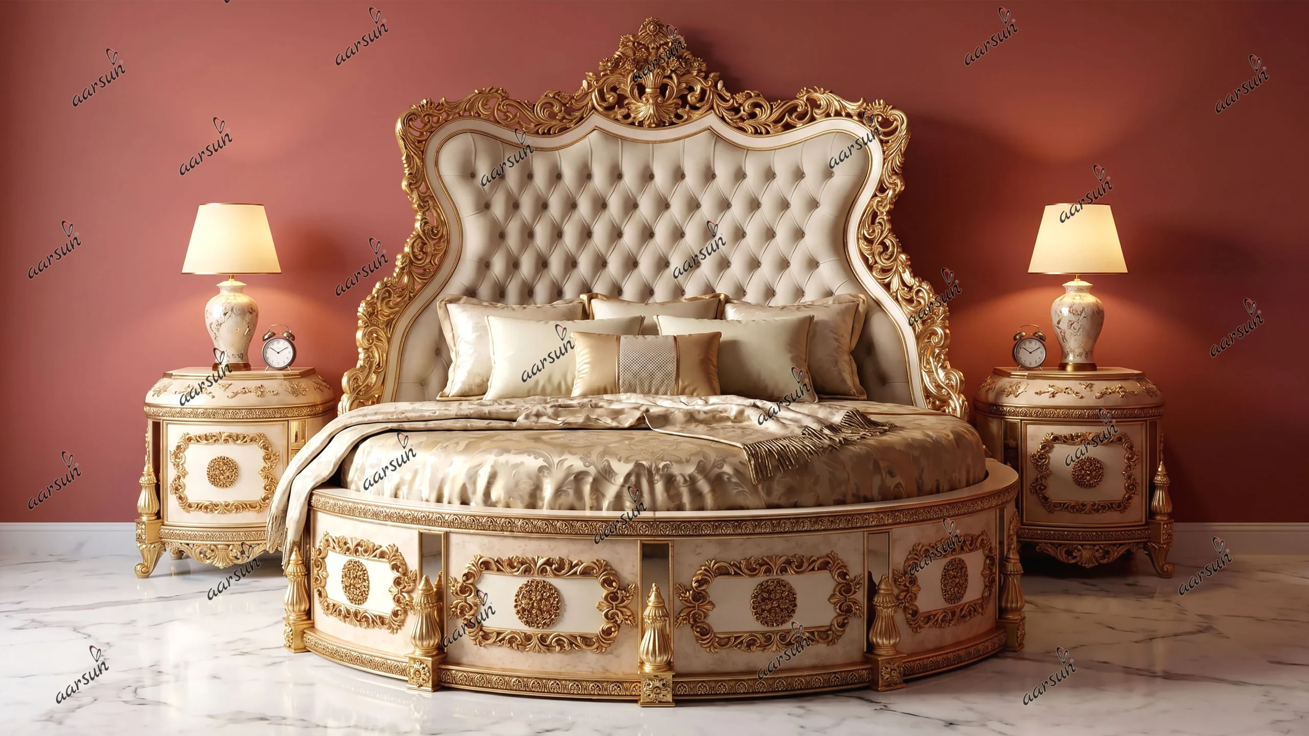 Luxury Round Bed Furniture