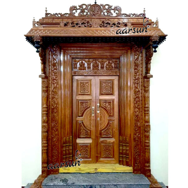 CNC Pooja Door Design