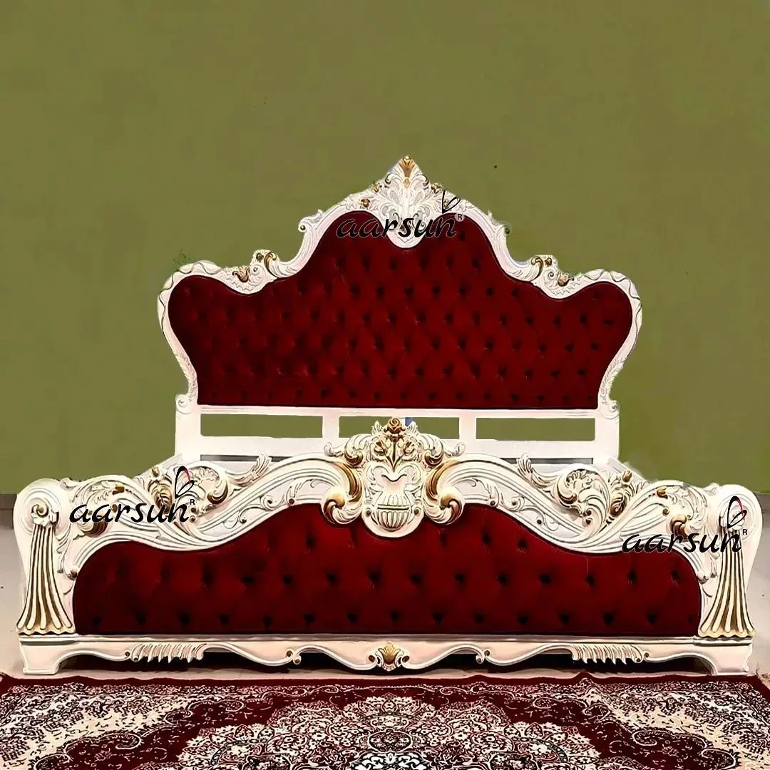 Image for Luxurious Bed in White and Gold by Aarsun