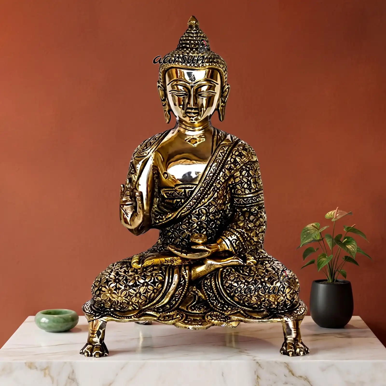Brass Buddha Statue for Home Decor BST-002