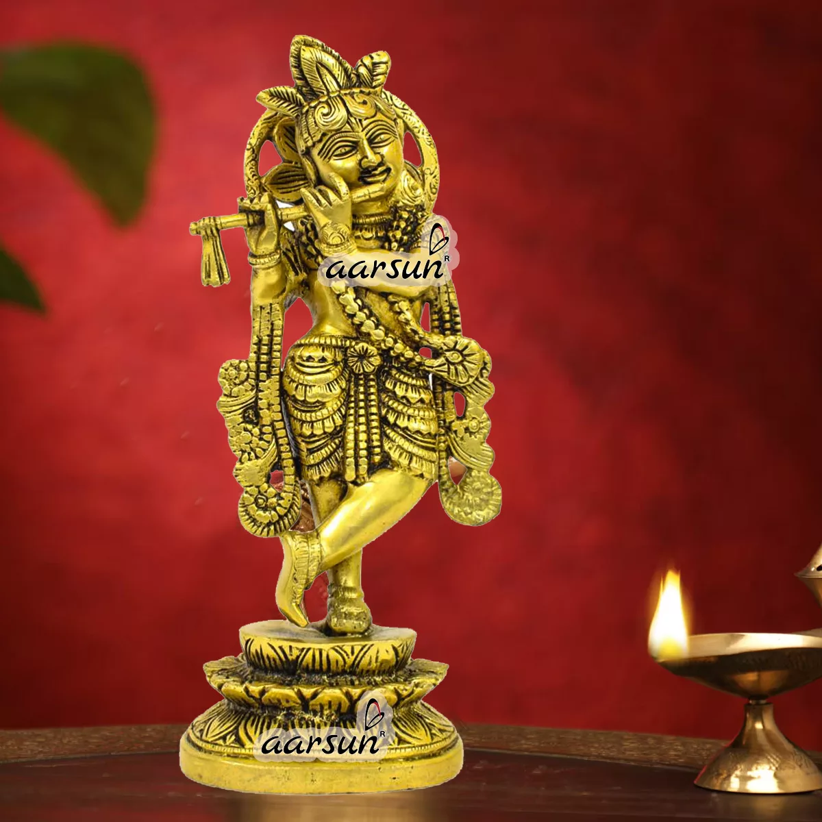 Krishna Idol in Brass