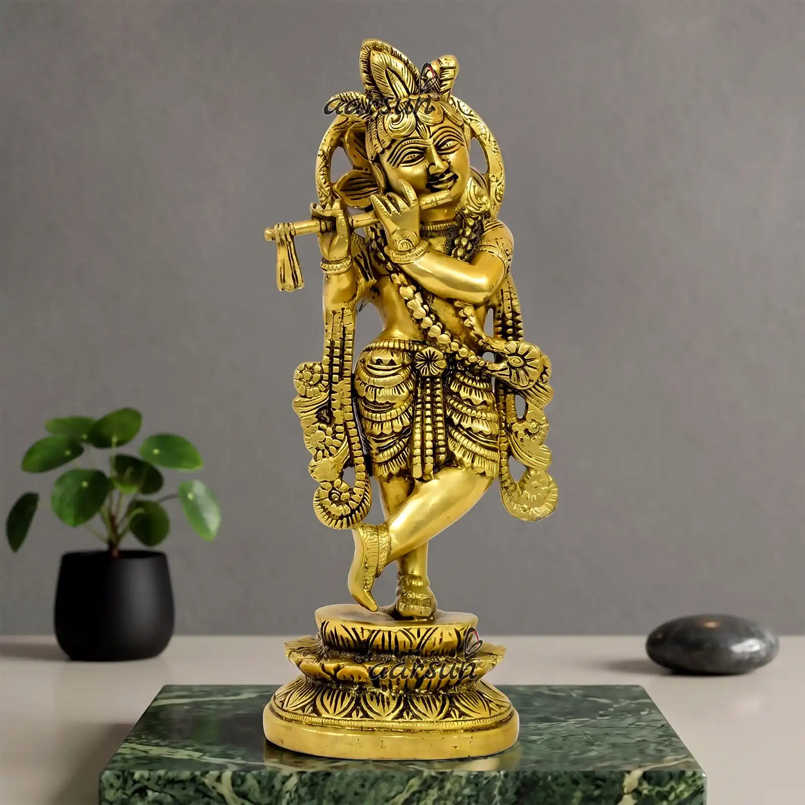 Krishna Idol in Brass BS-003