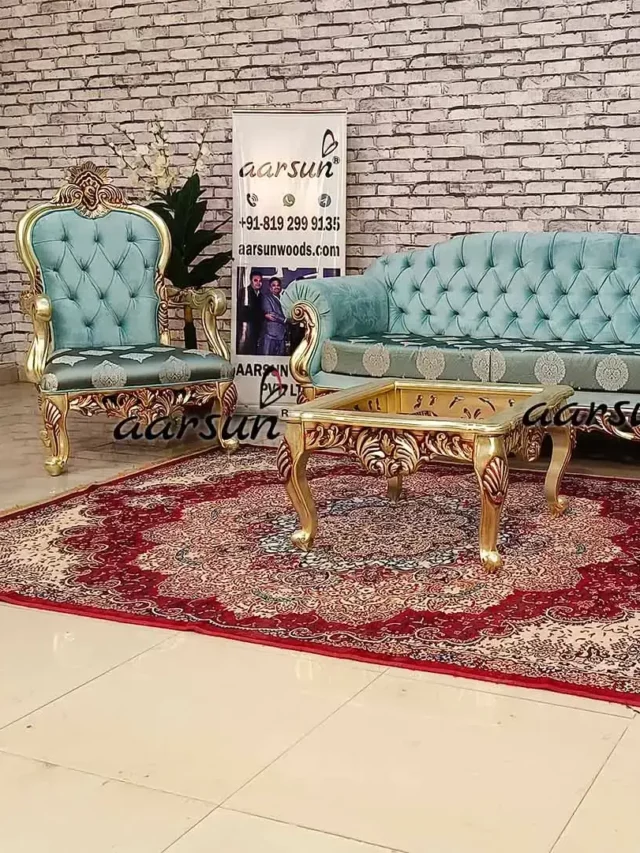 Royal Sofa Set With Tufted Back Rest by Aarsun