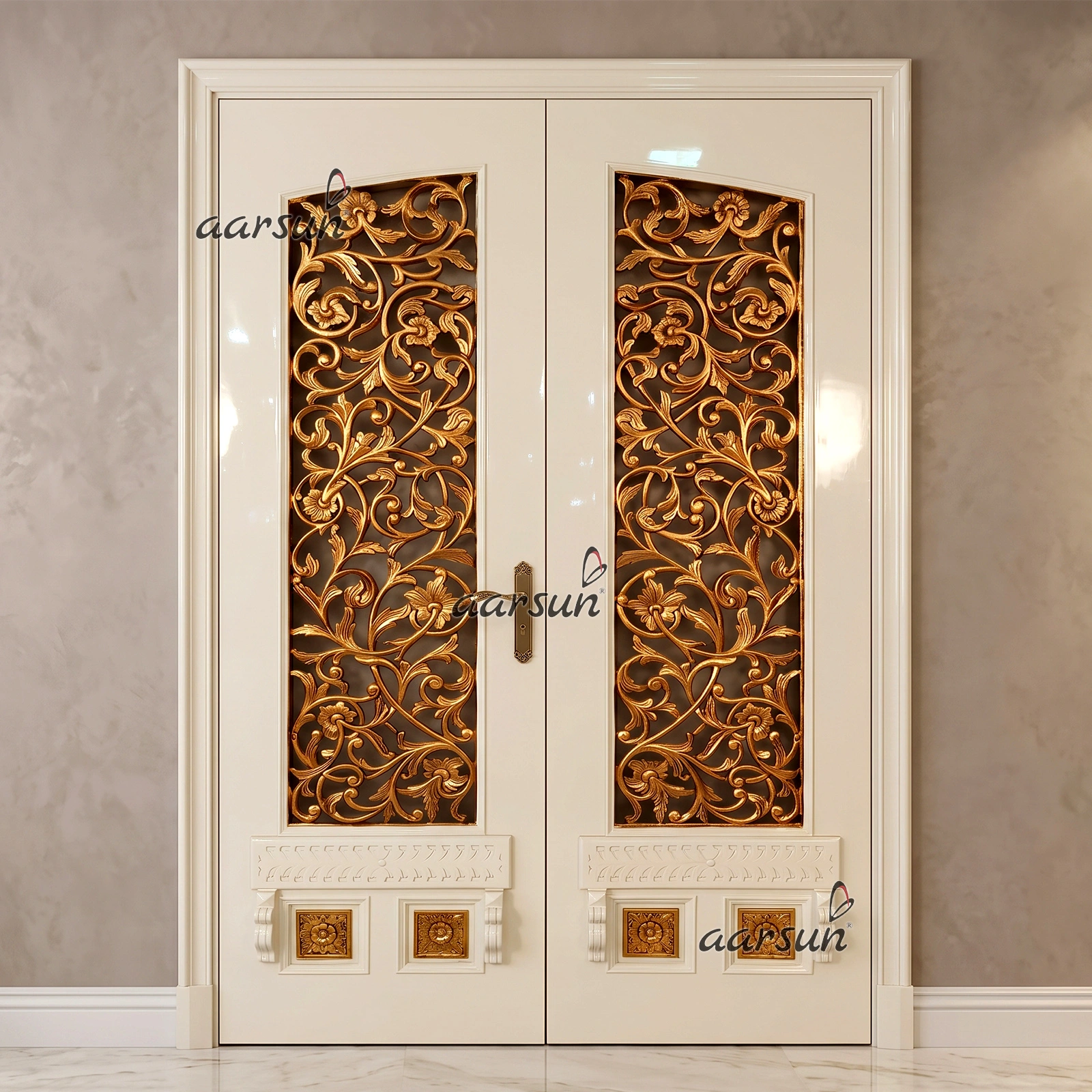Double Door Main Gate Design Royal Finish YT 21K
