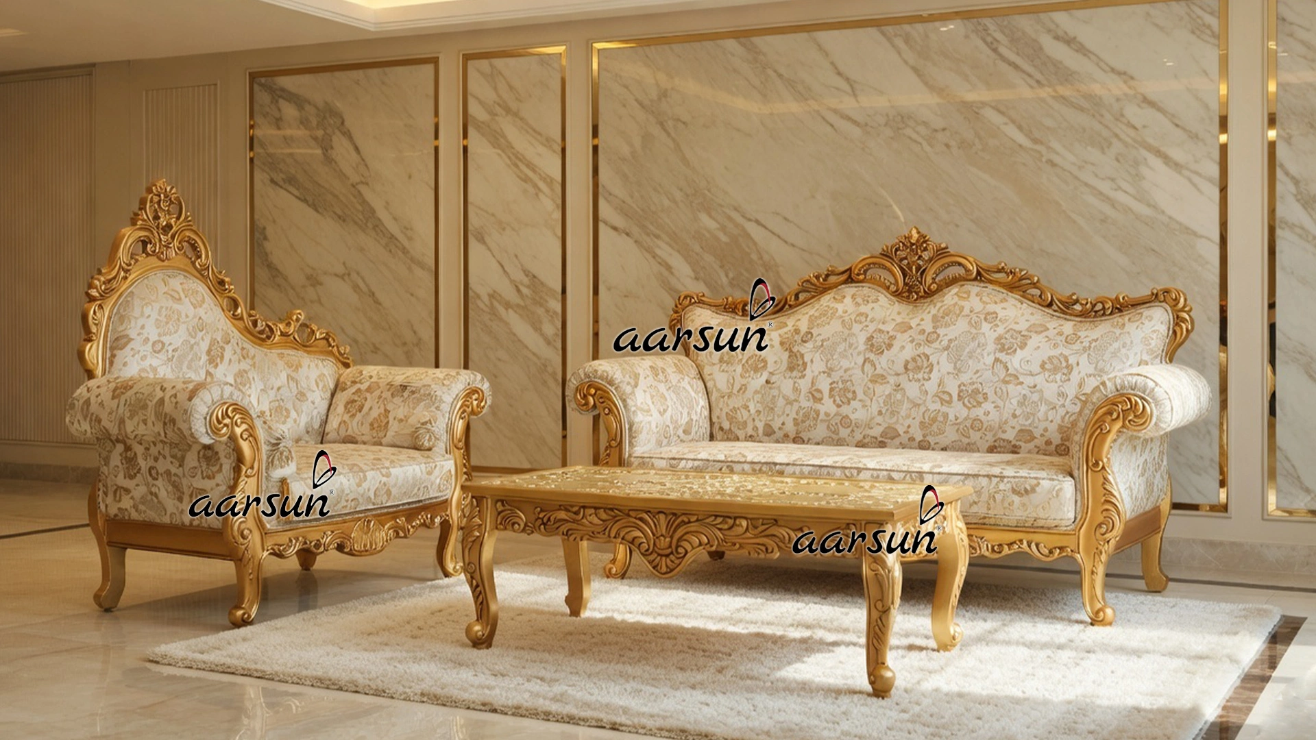 Signature Furniture Set - 3 Seater Sofa and Divan
