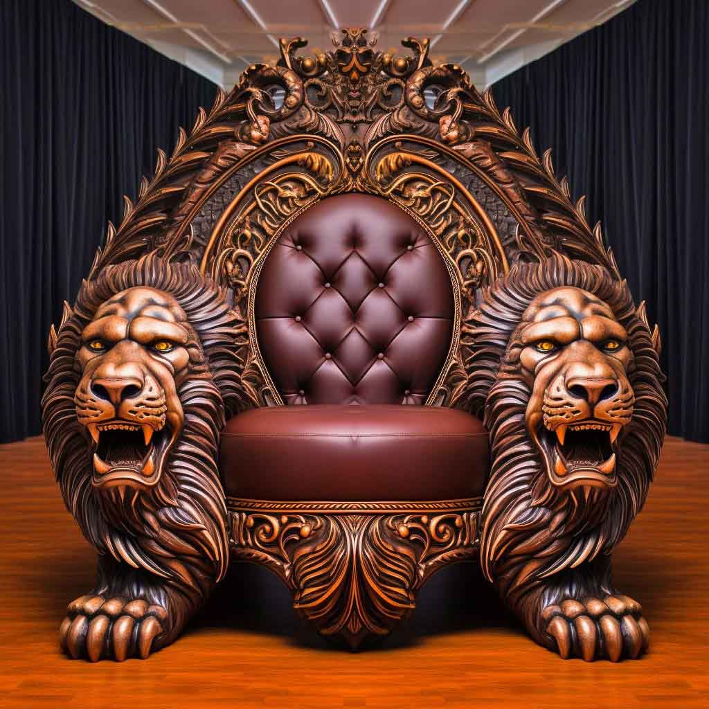 The lion king throne- AI Generated