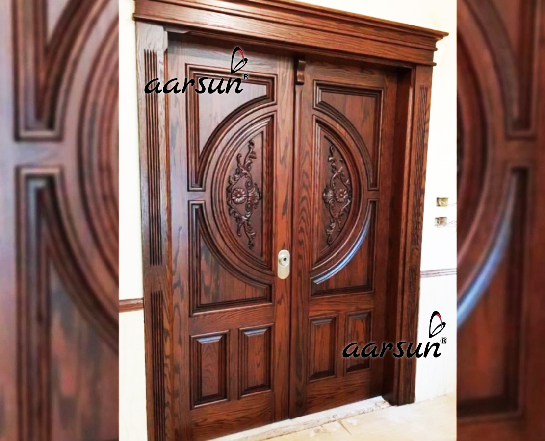 Wooden Double Door Design For Kothis