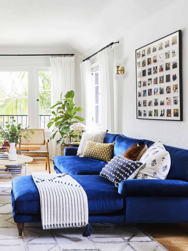 10 Amazing Sofa Sets for Cozy Apartments in velvet fabric