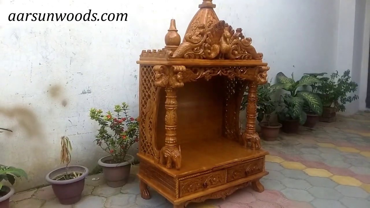 121 Wooden Mandir For Puja Ghar  design