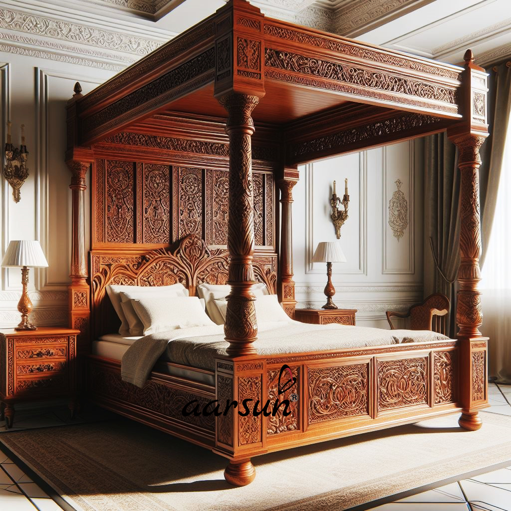 Carved Poster Bed