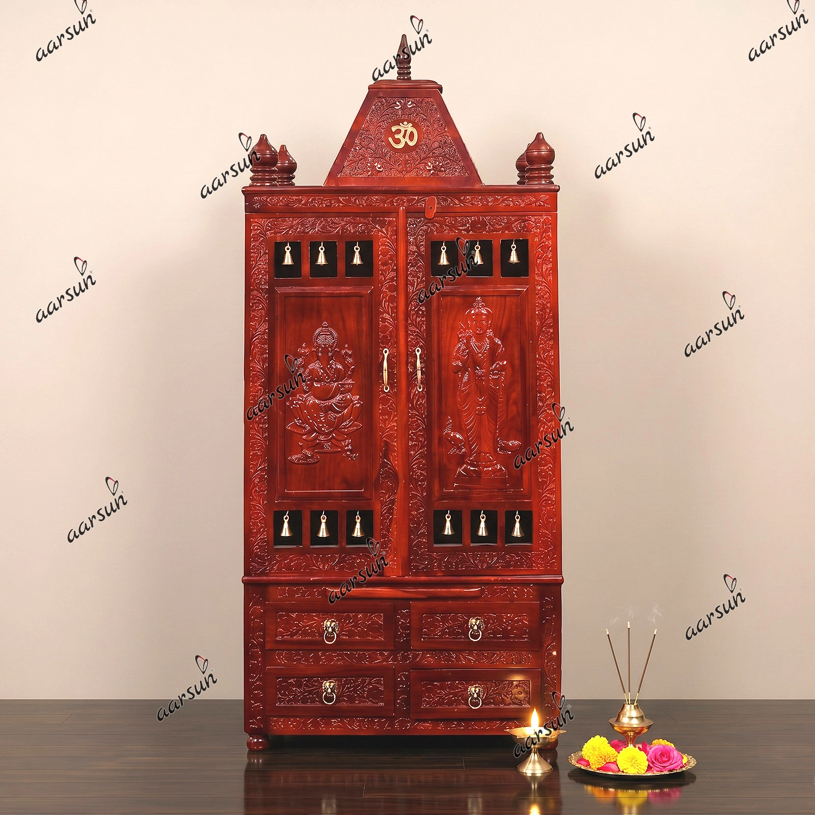 Ganesh ji with Ram ji Temple Design
