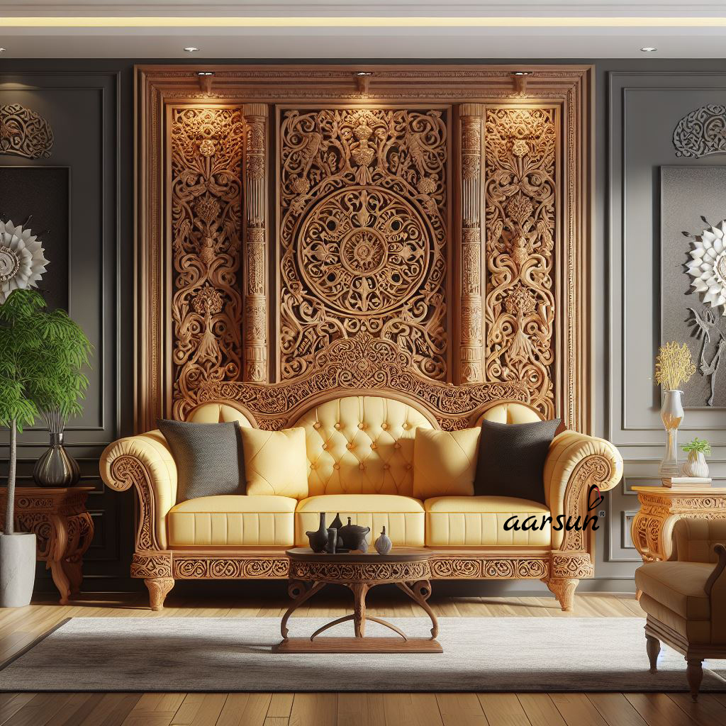 Grand Maharaja Style Sofa - AI Generated