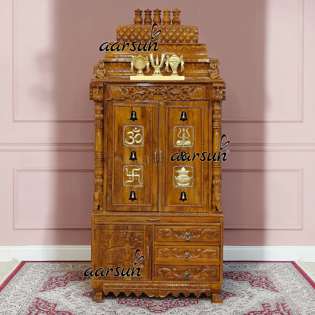 LED Modern Design Wooden Temple