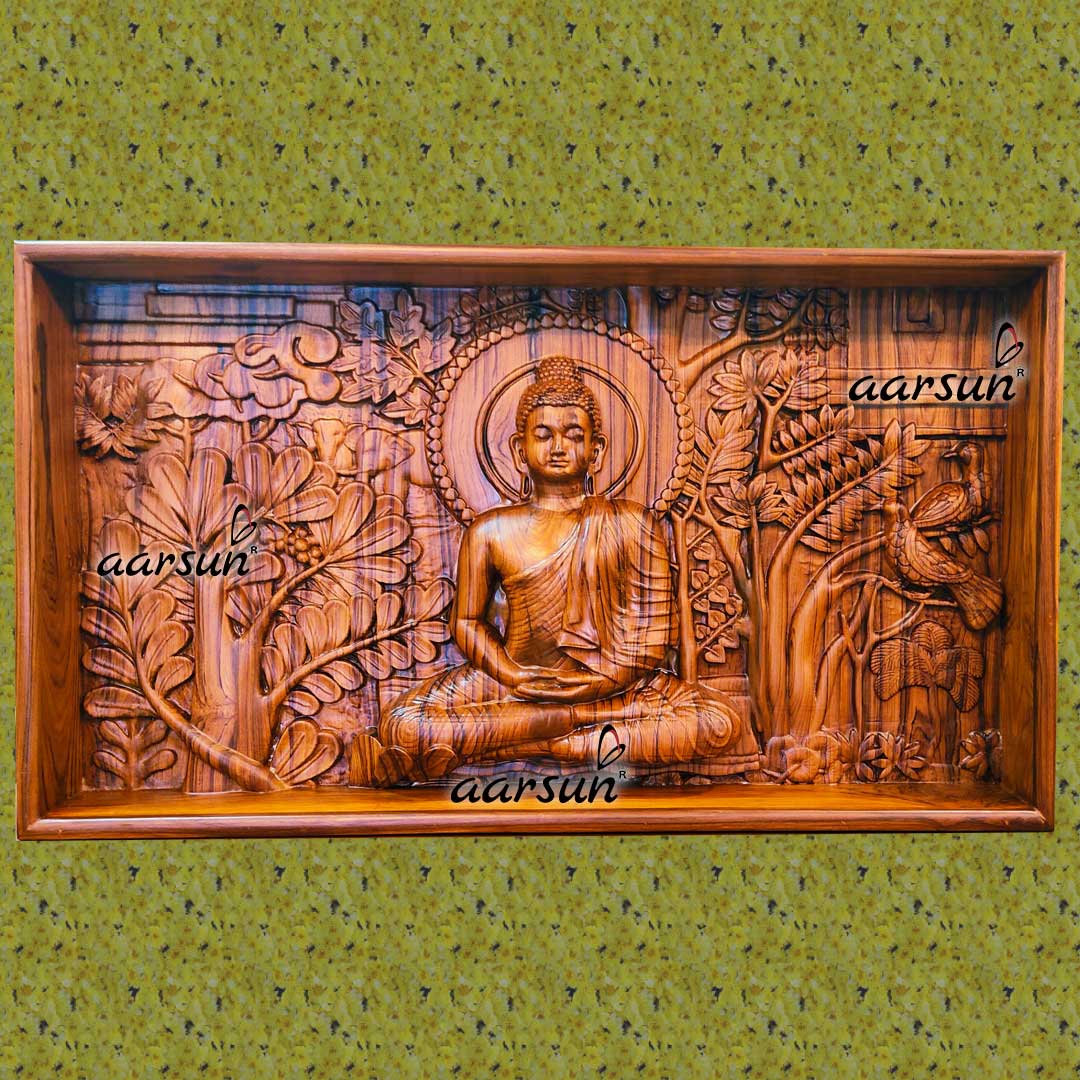 Teak-Wood-3D-Wall-Art-YT-333