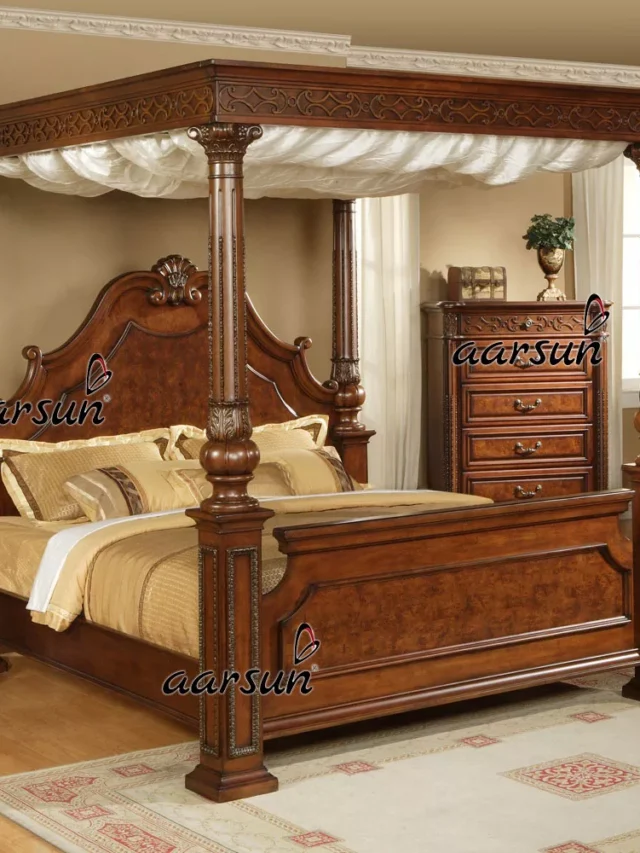 Classic-Poster-Bed-Design-in-Teak-Wood-UH-BED-0059-jpg