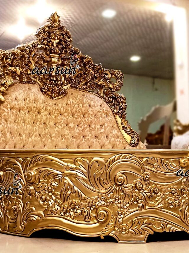 Majestic-Gold-Round-Bed-C