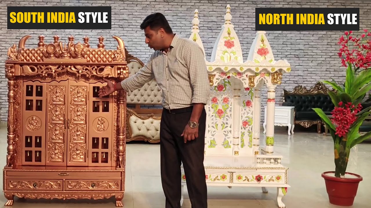 Handmade Wooden Pooja Temple Man design