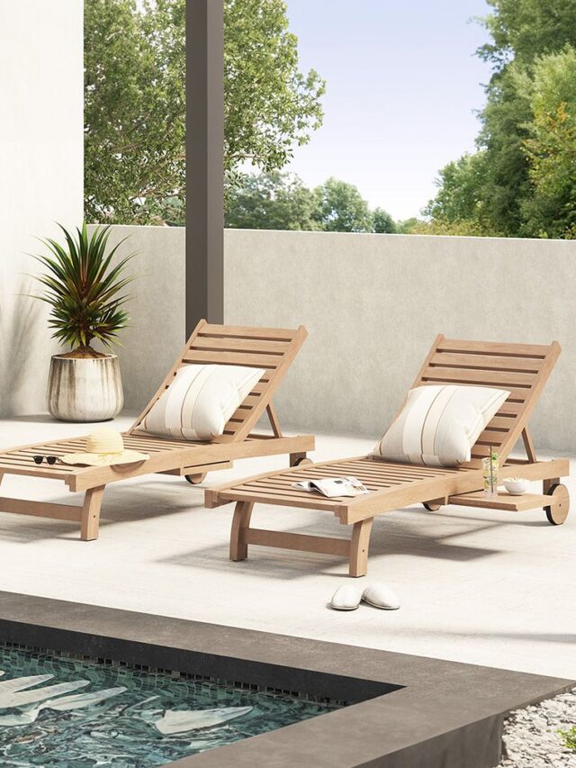 7 Beautiful Wooden Chaise loungers For Home