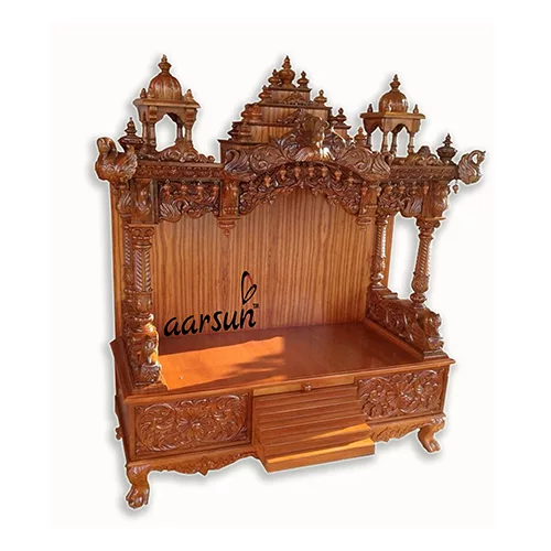 Teak Wood Home Mandir MNDR-0099