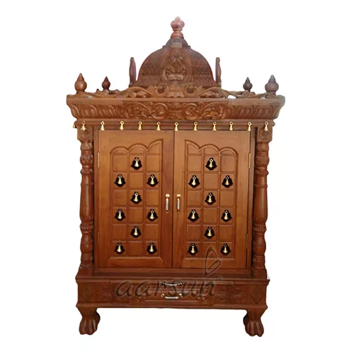 Wooden Prayer Pooja Cabinet MNDR-0104