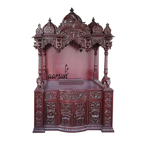 Teak Wood Mandir MNDR-0102