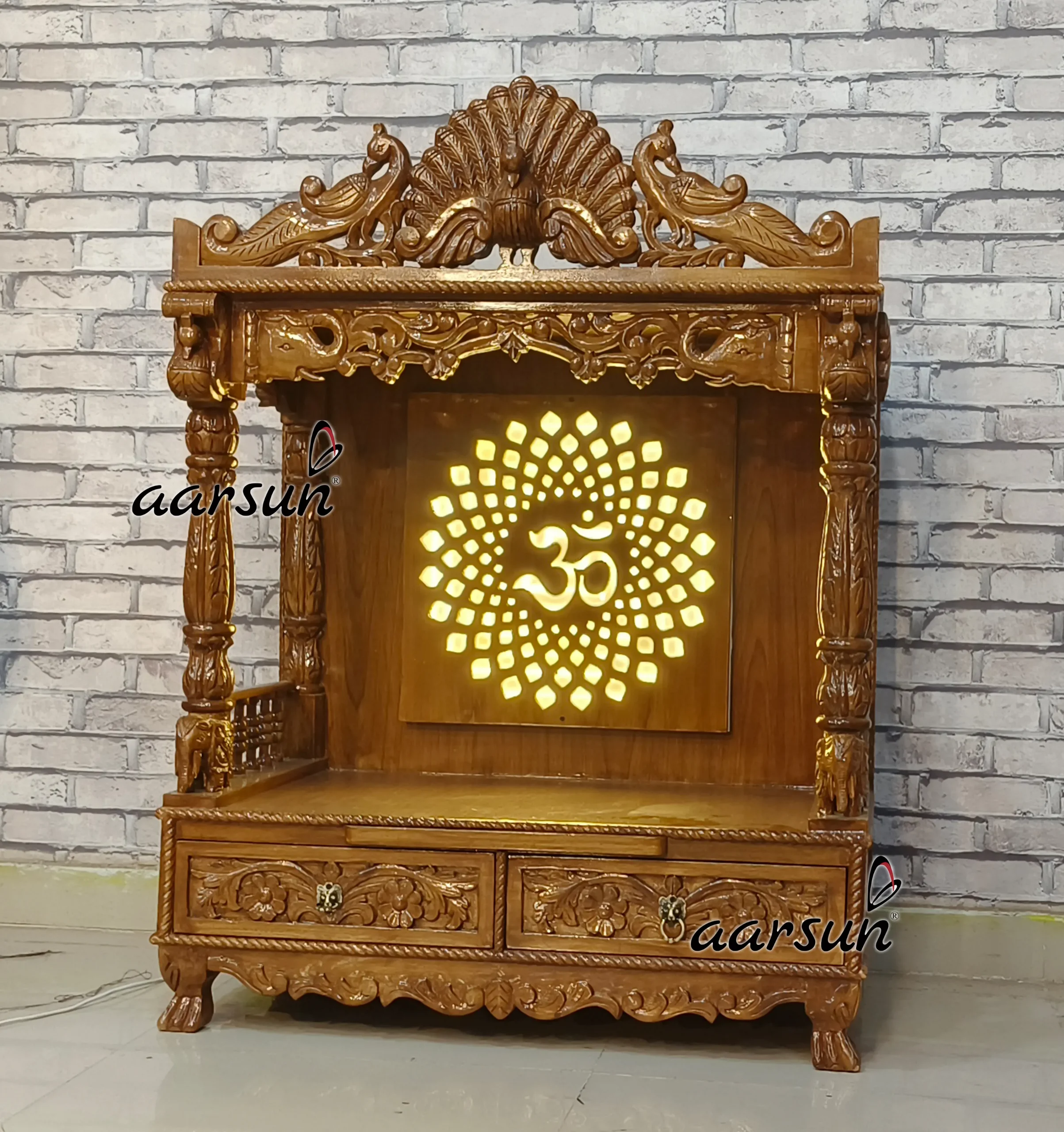 LED Wooden Temple