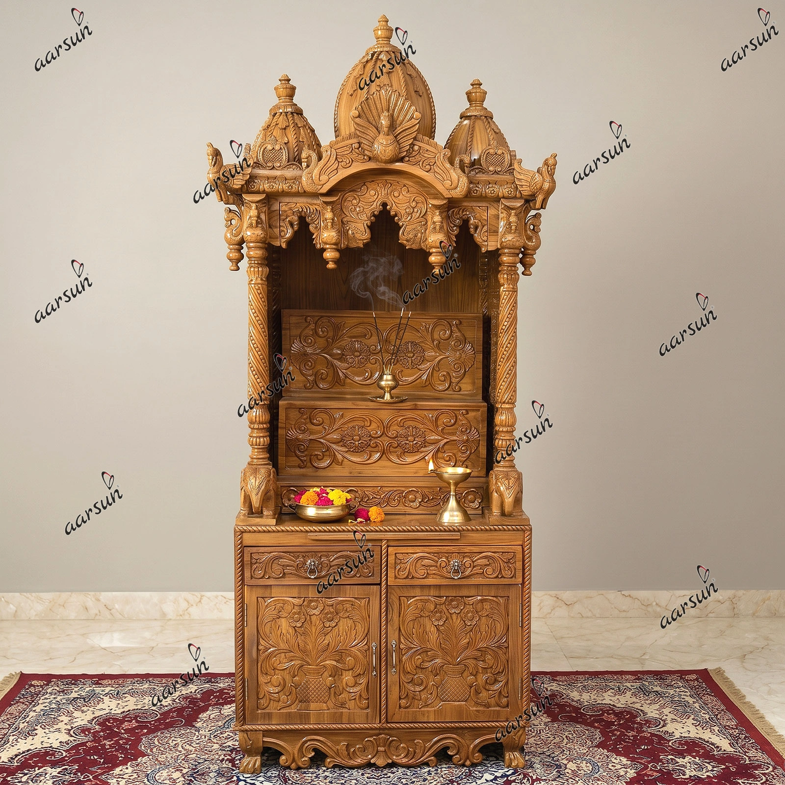 Teak Wood Hand crafted Temple