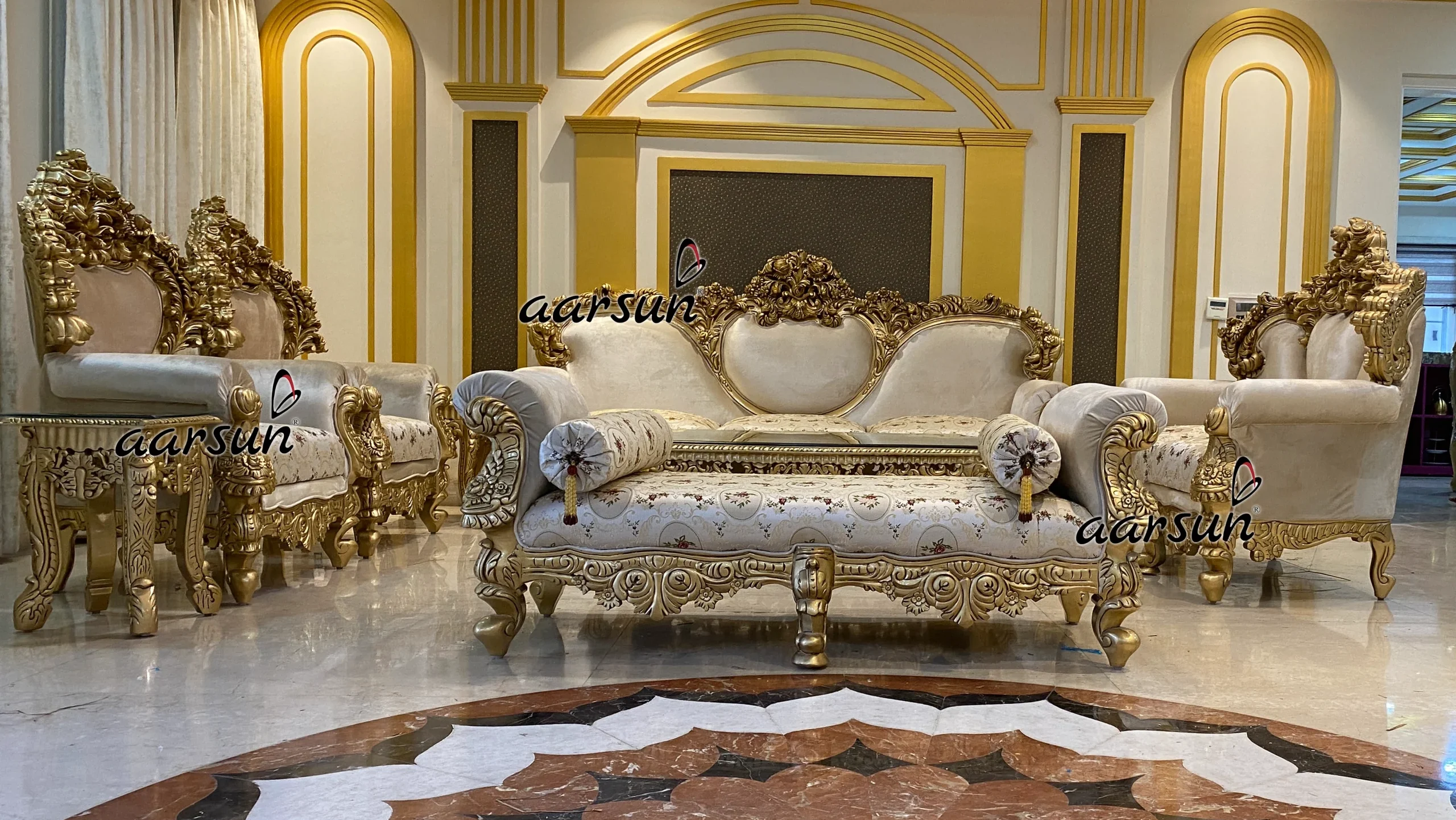 Latest sofa set, designer sofa set, wooden sofa set, antique gold sofa set, wooden furniture